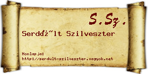 Serdült Szilveszter névjegykártya